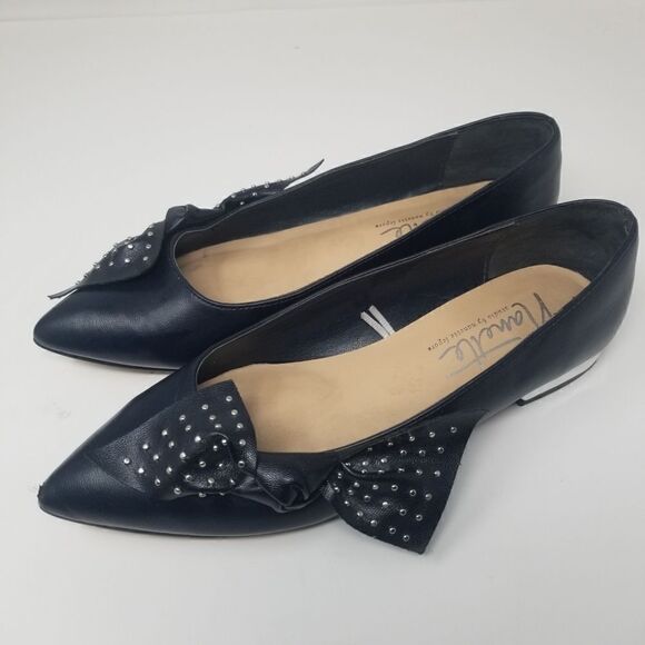 Annette Studio by Nanette Lepore. Cute flats with silver studded bow. - Picture 14 of 15
